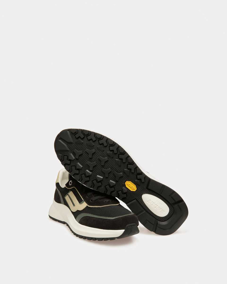 Bally Demmy Läder And Fabric Sneakers Herr Olika Färger | 6021EFBNW