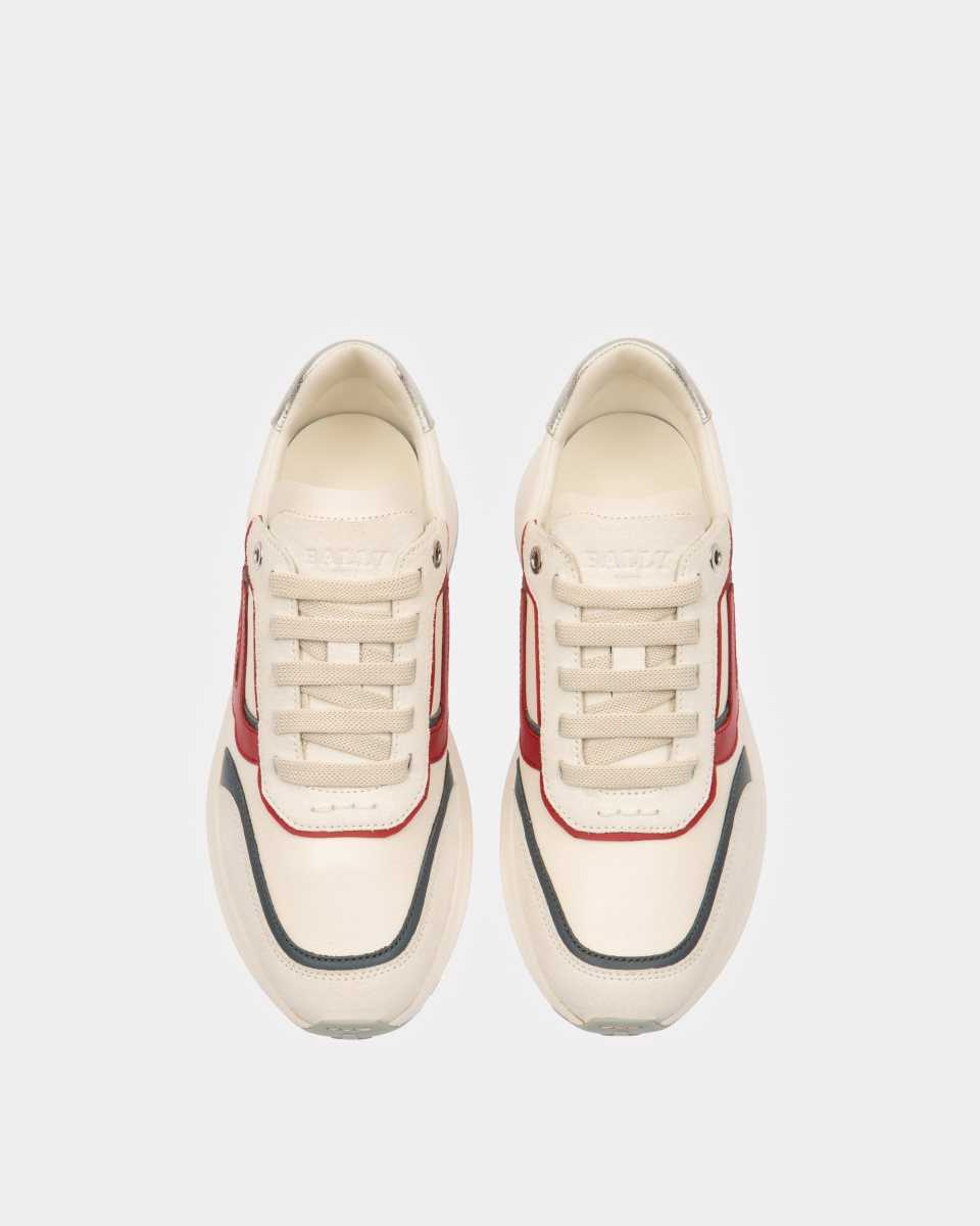 Bally Demmy Läder Sneakers Dam Vita | 2950PGOVU