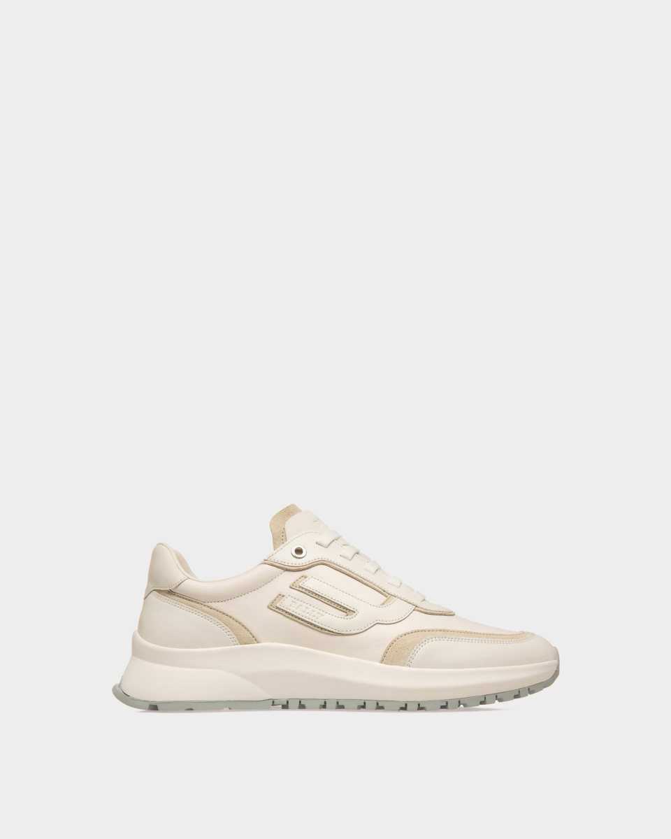 Bally Demmy Läder Sneakers Dam Vita | 3842IYURM