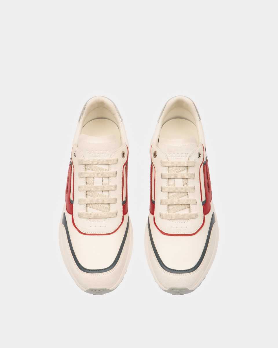 Bally Demmy Läder Sneakers Herr Vita | 8345JBYQN