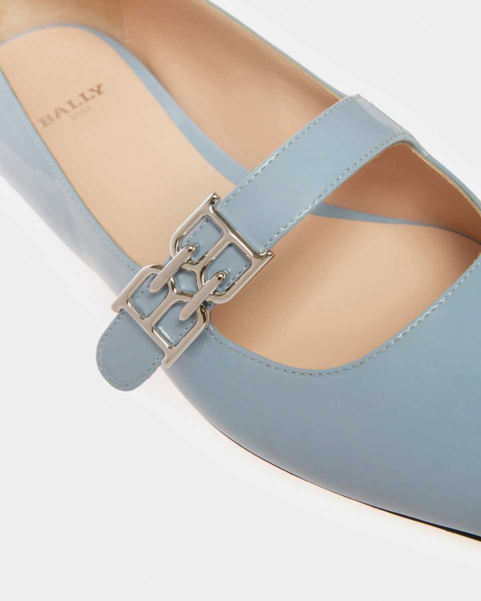 Bally Elis Läder Platta Pumps Mockasiner Dam Svarta | 3618GADTR