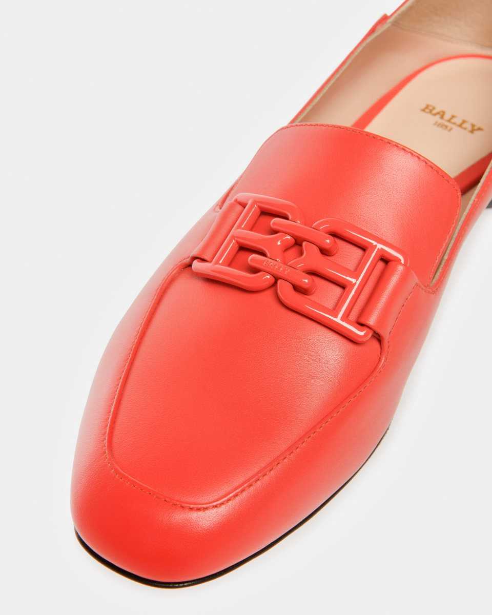 Bally Ellah Läder Slippers Mockasiner Dam Orange | 2317ZMYWK