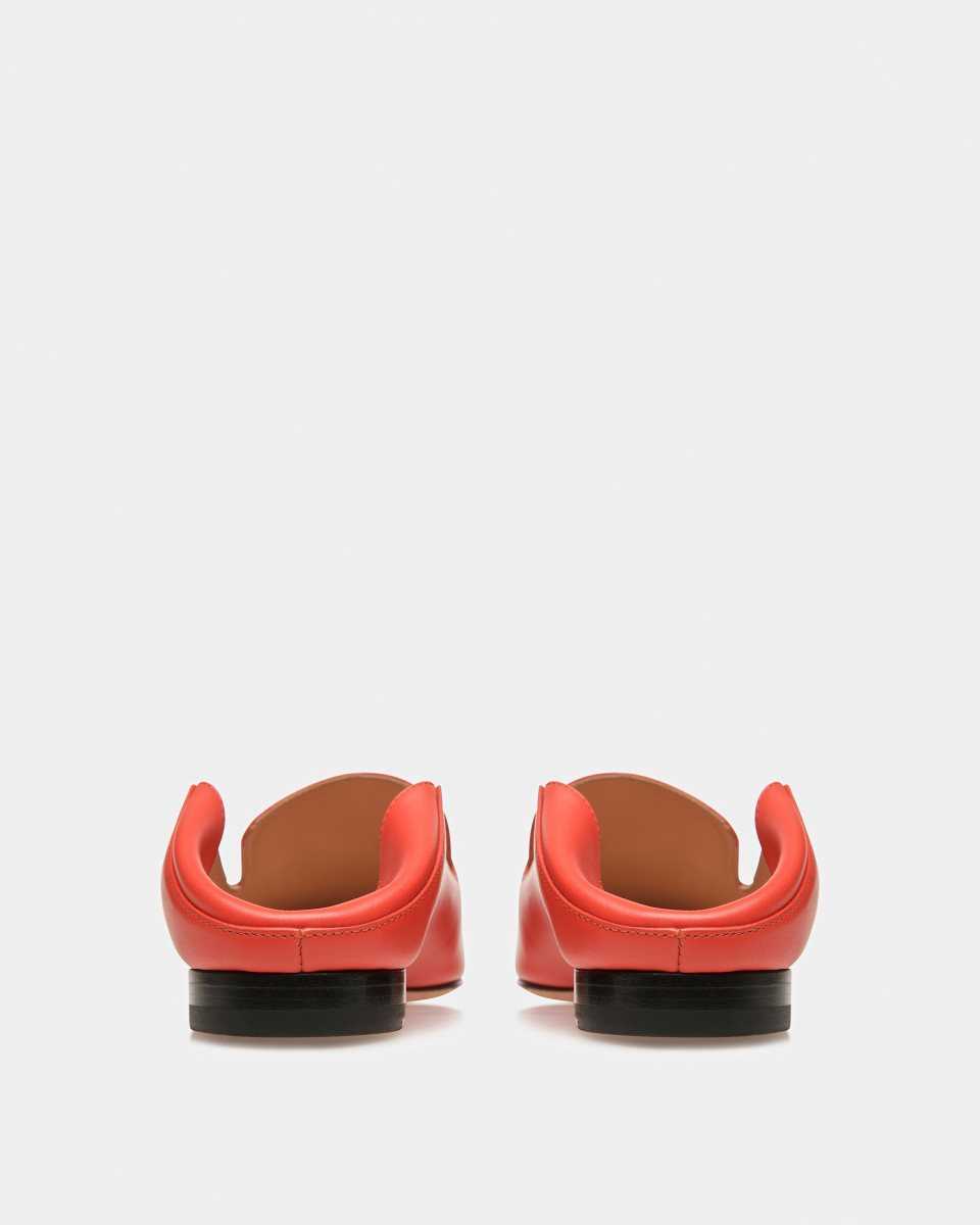 Bally Ellah Läder Slippers Mockasiner Dam Orange | 2317ZMYWK