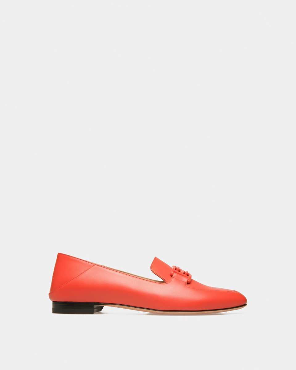 Bally Ellah Läder Slippers Mockasiner Dam Orange | 2317ZMYWK