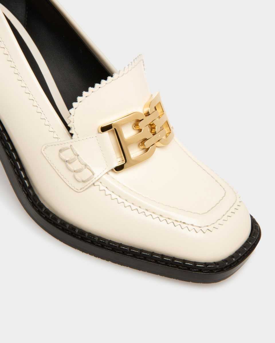 Bally Ellyane Läder Pumps Dam Vita | 5402XOKRU