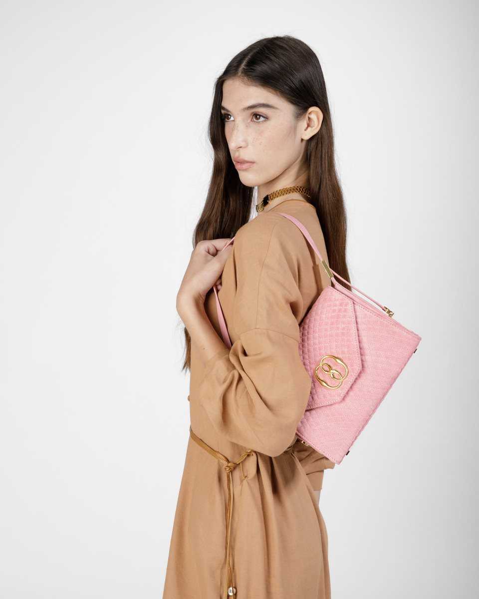 Bally Emblem Top Handväska Dam Rosa | 7853OXTDN