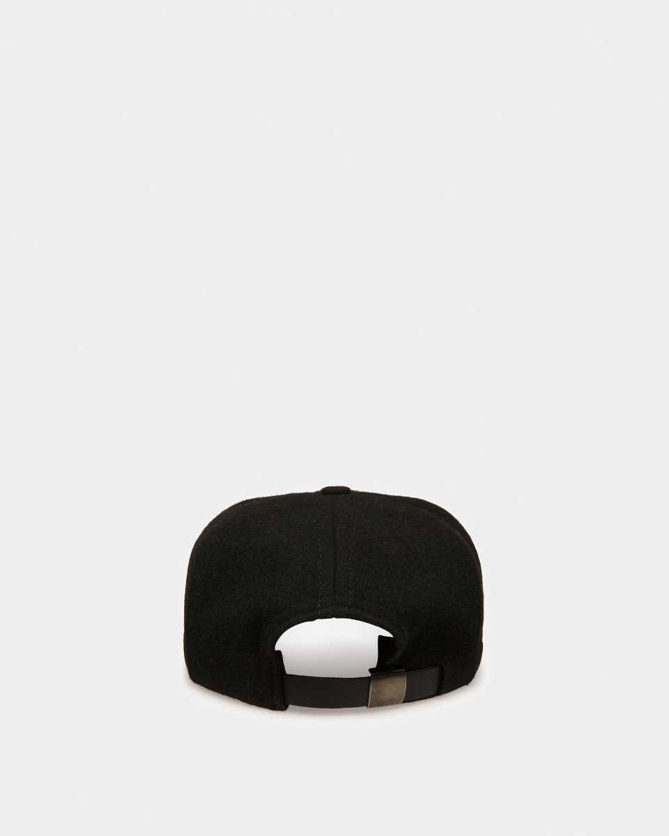 Bally Embroidered Baseball Hatt Herr Svarta | 9814FSMWN