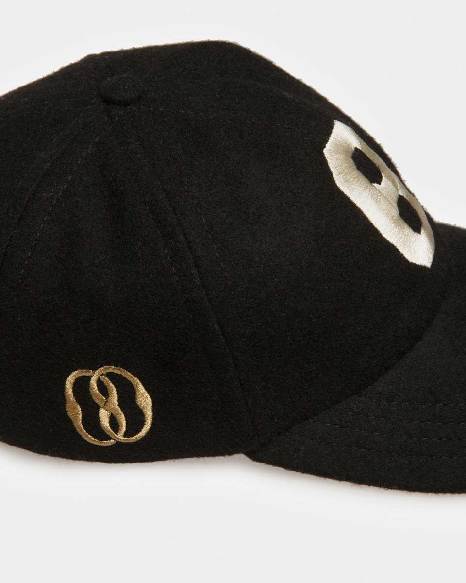 Bally Embroidered Baseball Hatt Herr Svarta | 9814FSMWN