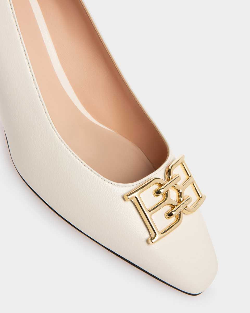 Bally Evanca Läder Pumps Dam Vita | 3168RIOJS