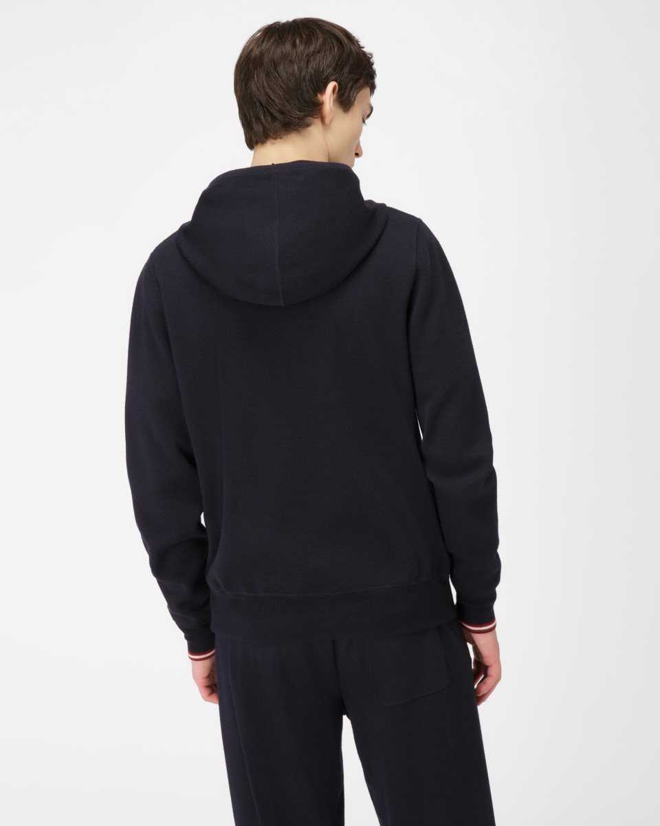 Bally Extra Fine Merino Ull Sweatshirt Träningsoverall Herr Blå | 5371XBRQV