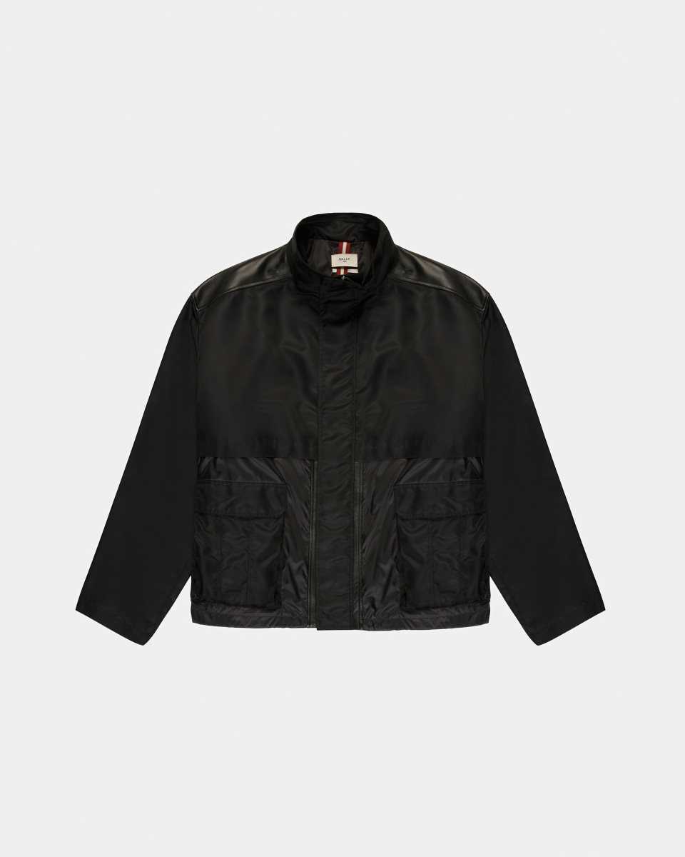 Bally Fabric Blouson Bomber Jacka Herr Svarta | 3728WSQPR