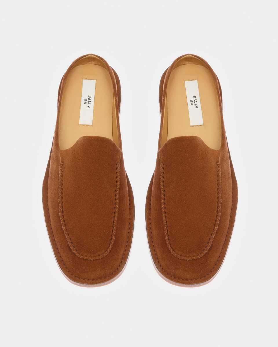 Bally Fosko Läder Slippers Badtofflor Herr Bruna | 3628WOCDP