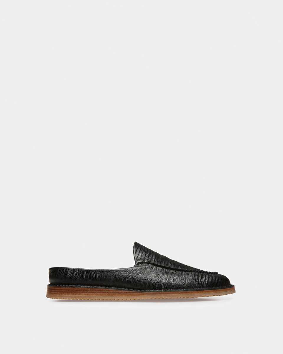 Bally Fosko Läder Slippers Badtofflor Herr Bruna | 3628WOCDP