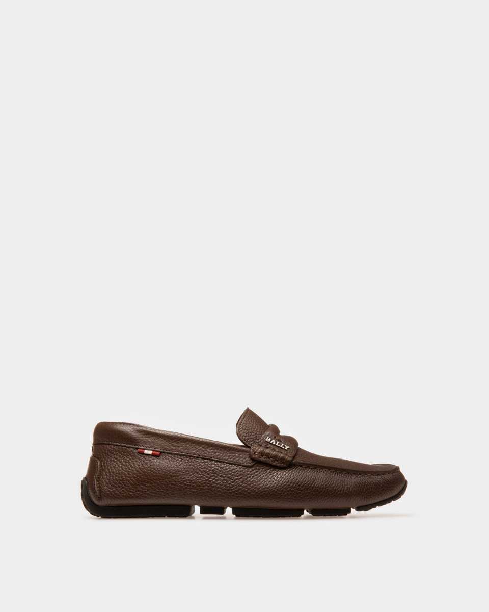 Bally Fosko Läder Slippers Badtofflor Herr Bruna | 3628WOCDP