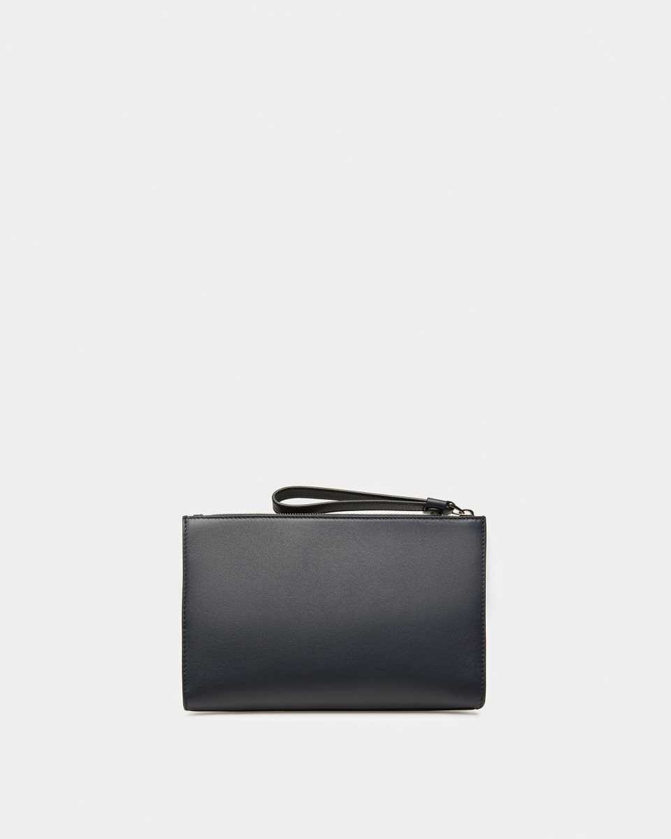 Bally Haig Läder Clutch Väska Herr Blå | 4098WEIBY