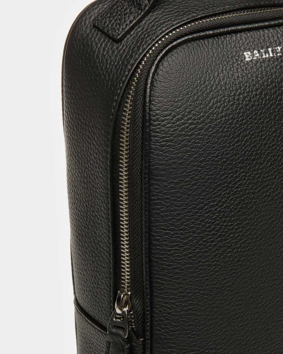 Bally Halikho Läder Slingback Messenger Väska Herr Svarta | 4756VBDYI