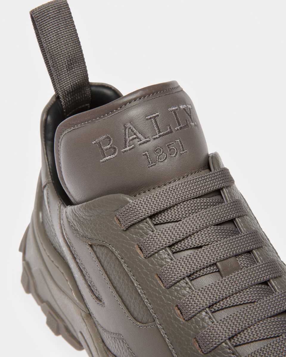 Bally Holden Läder Sneakers Herr Grå | 6940QTLAN