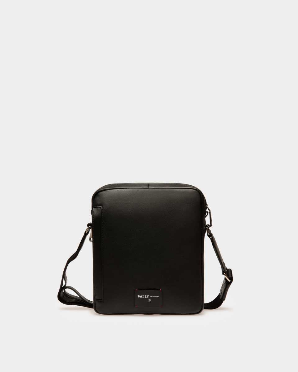 Bally Holm Läder Messenger Väska Herr Svarta | 6905HAIJU