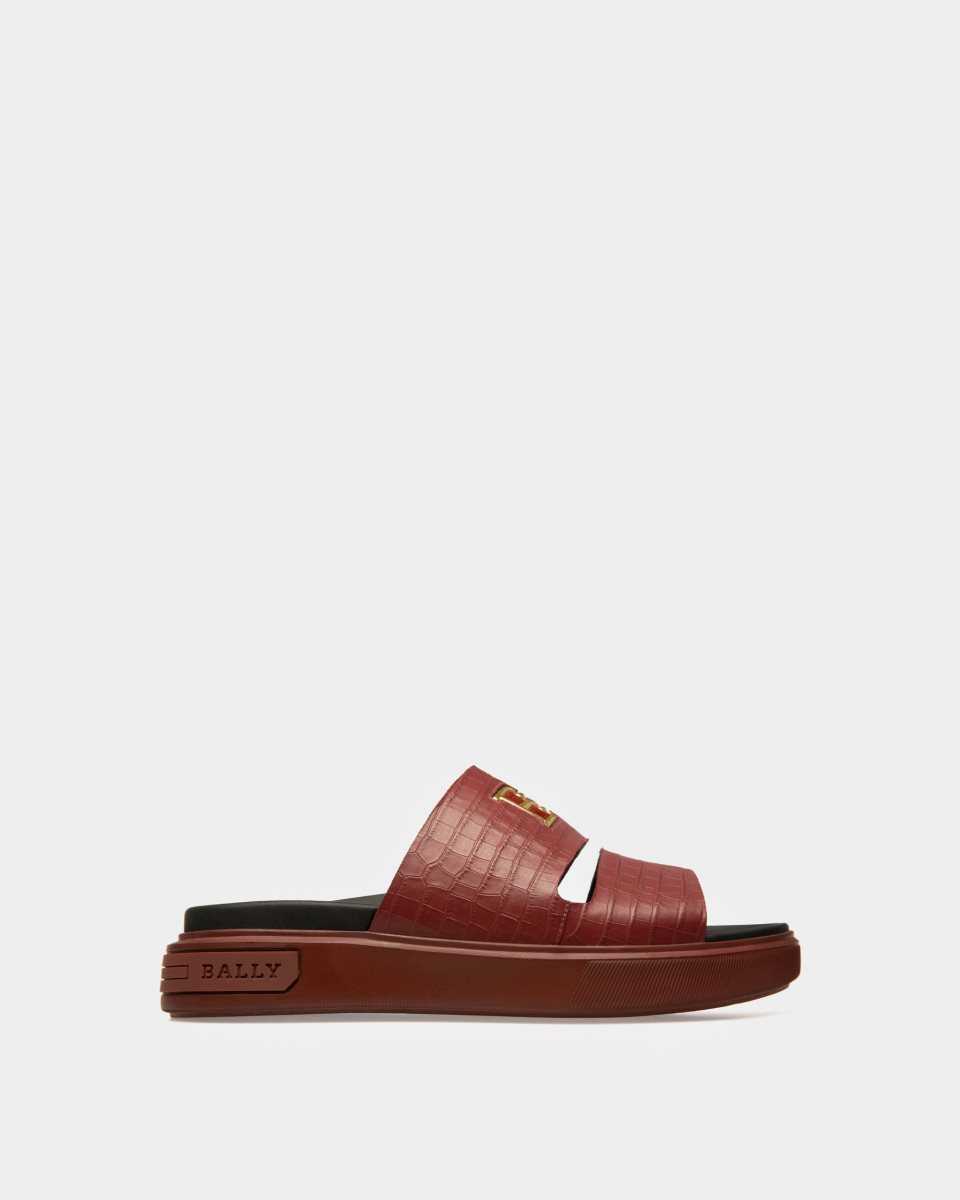 Bally Jake Läder Sandals Badtofflor Herr Olika Färger | 2895ZVNGS