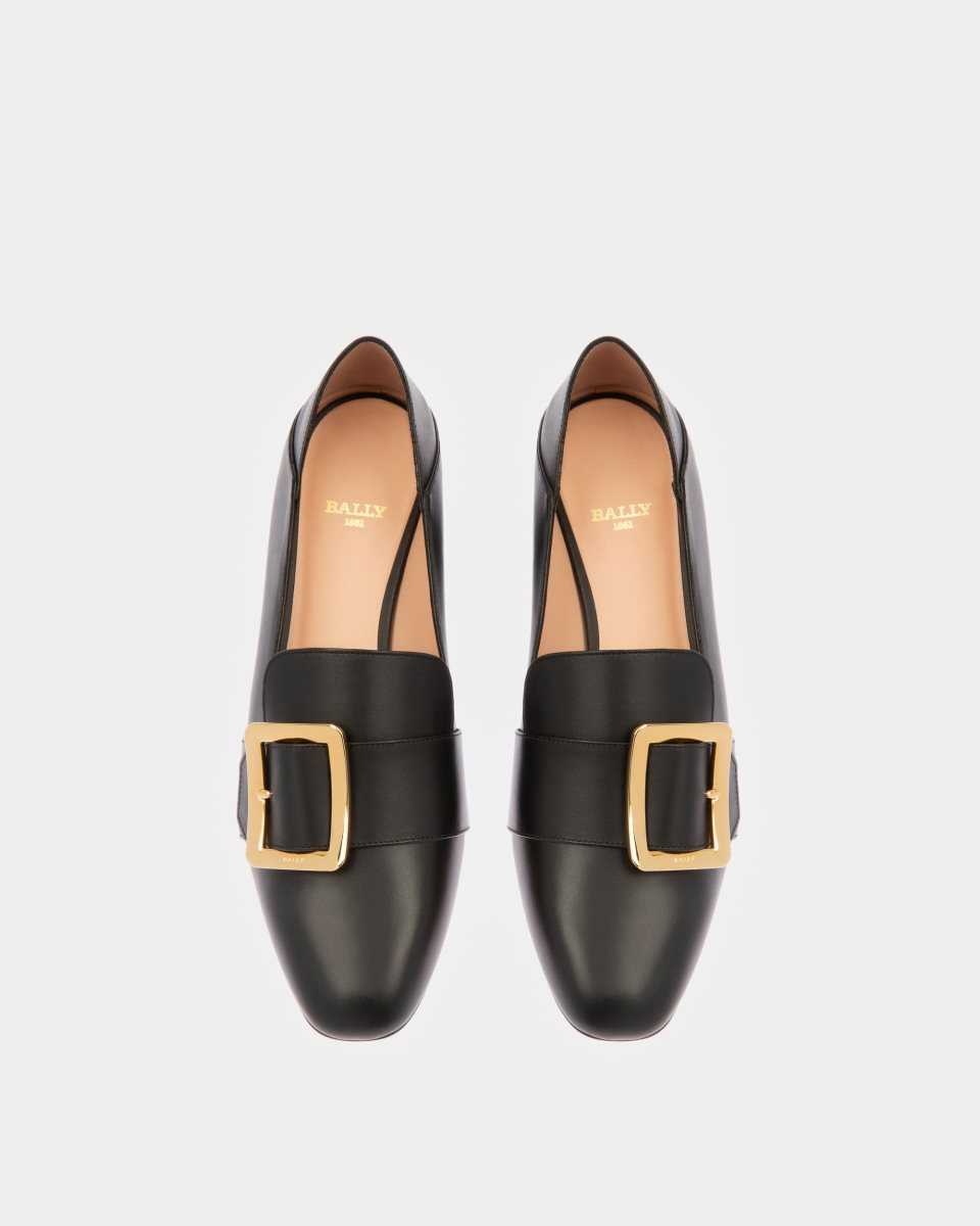 Bally Janelle Calf Läder 40mm Heel Pumps Dam Svarta | 5307VPNMT