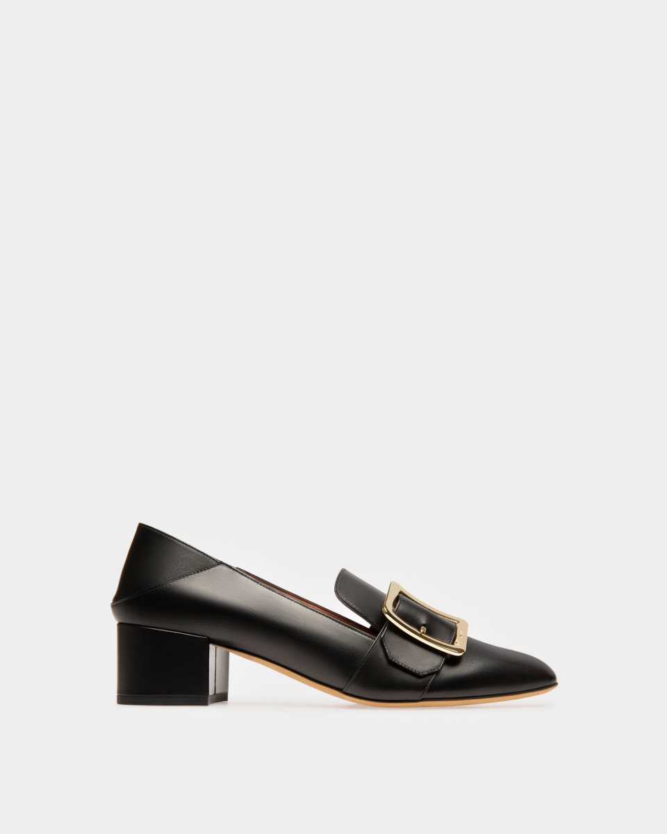 Bally Janelle Calf Läder 40mm Heel Pumps Dam Svarta | 5307VPNMT