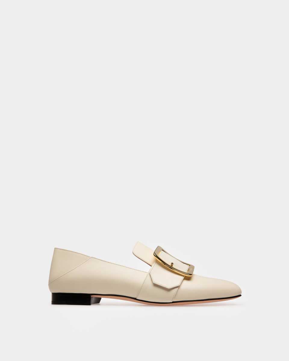 Bally Janelle Läder Loafers Mockasiner Dam Vita | 5896CTBMA