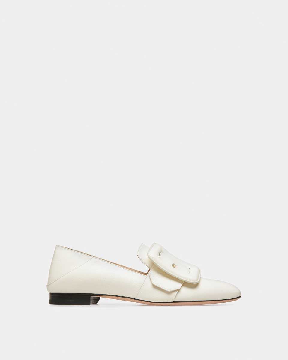 Bally Janelle Läder Loafers Mockasiner Dam Vita | 5896CTBMA