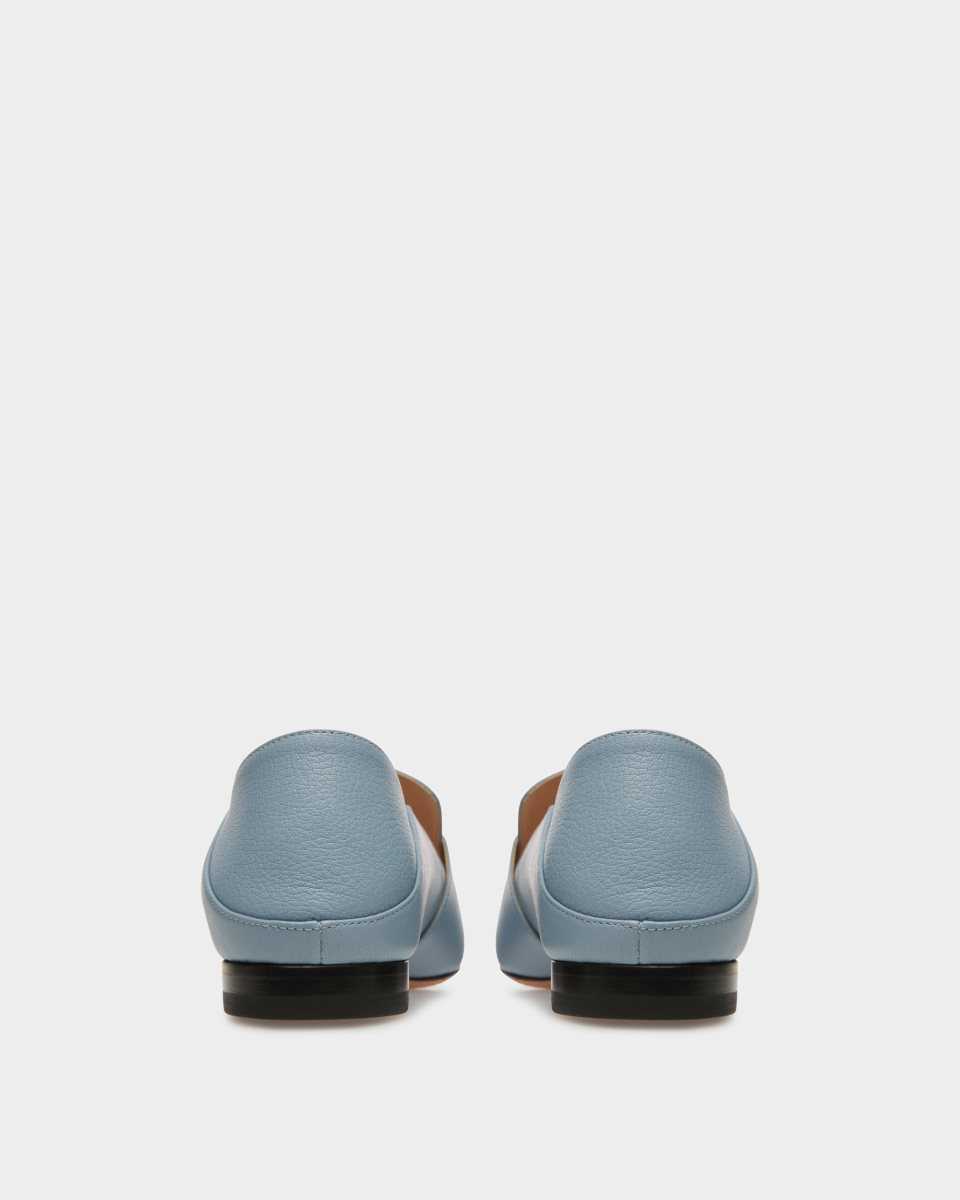 Bally Janelle Läder Loafers Mockasiner Dam Blå | 7031VBMTK