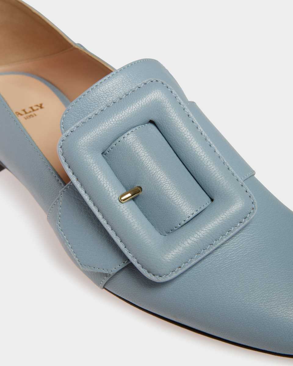 Bally Janelle Läder Loafers Mockasiner Dam Blå | 7031VBMTK