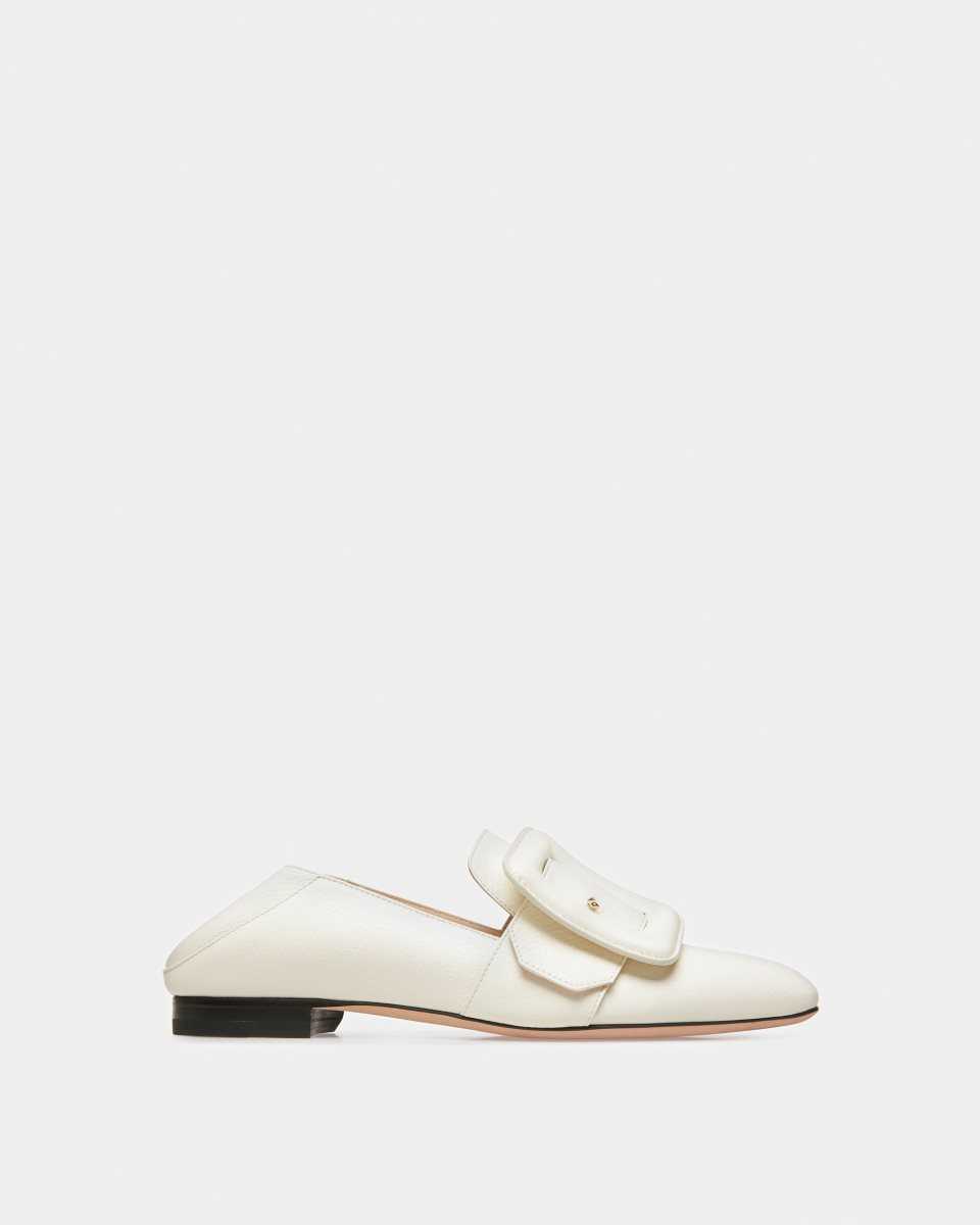 Bally Janelle Läder Loafers Mockasiner Dam Vita | 7650AMHSK