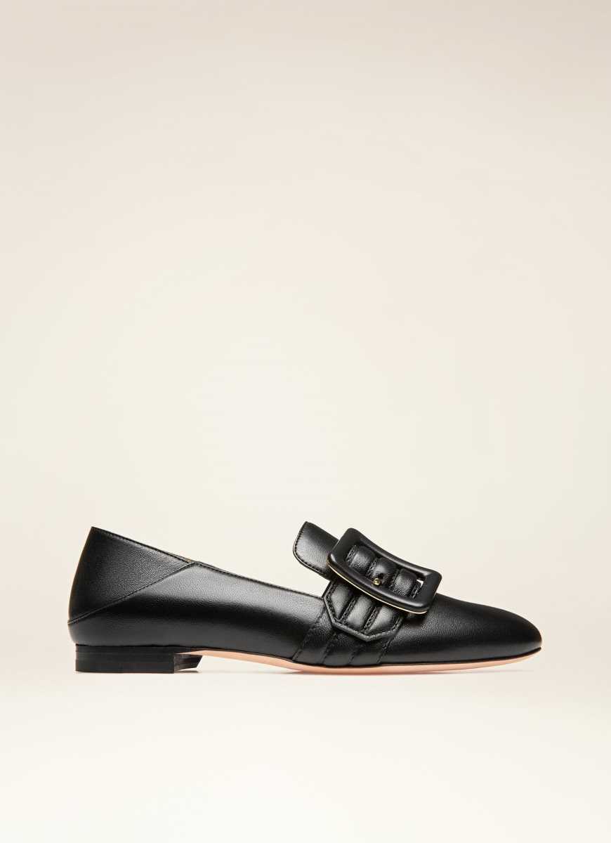 Bally Janelle Läder Loafers Mockasiner Dam Svarta | 9648KFRCI