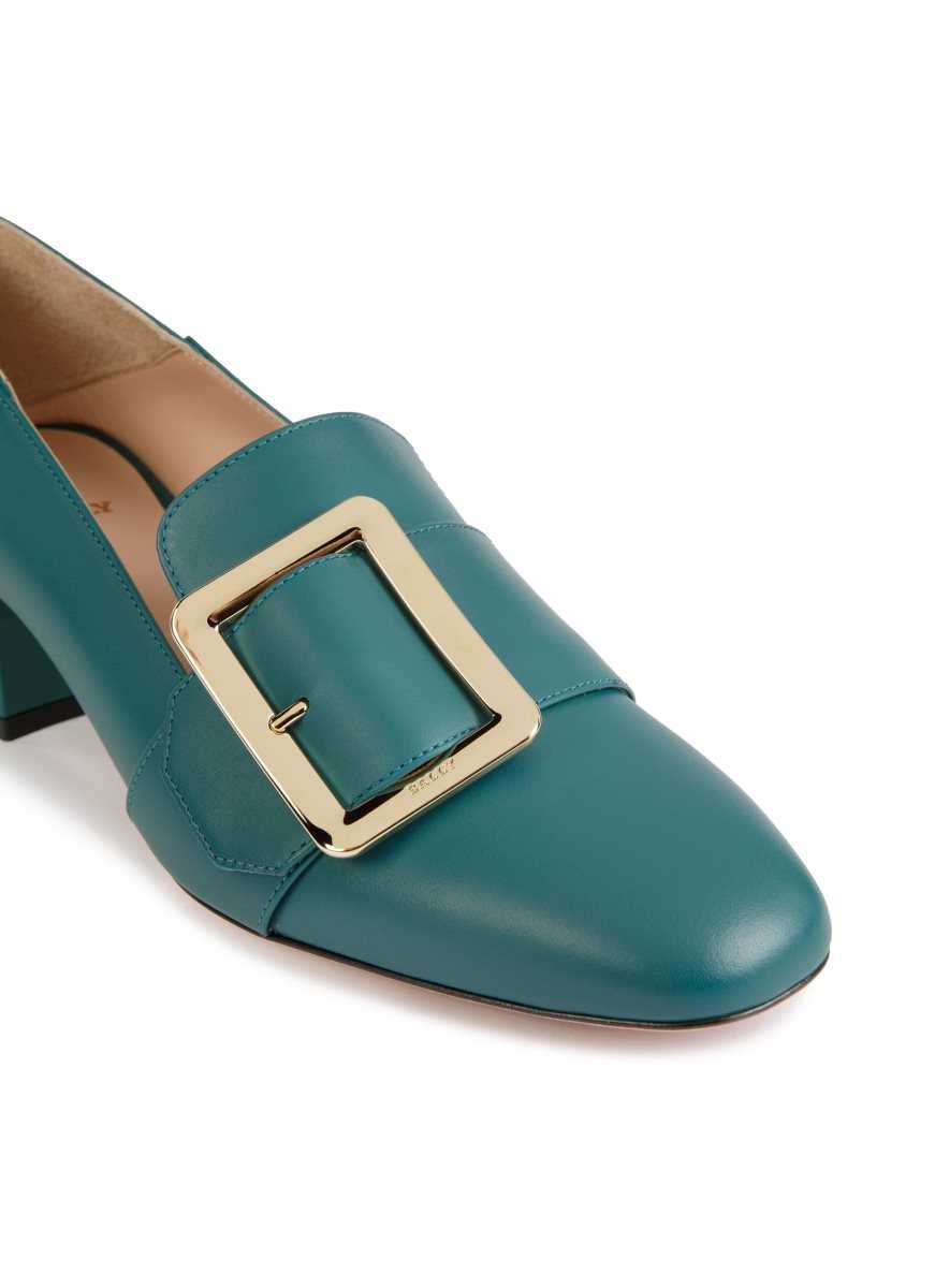 Bally Janelle Läder Pumps Dam Vita | 6475KUGJI