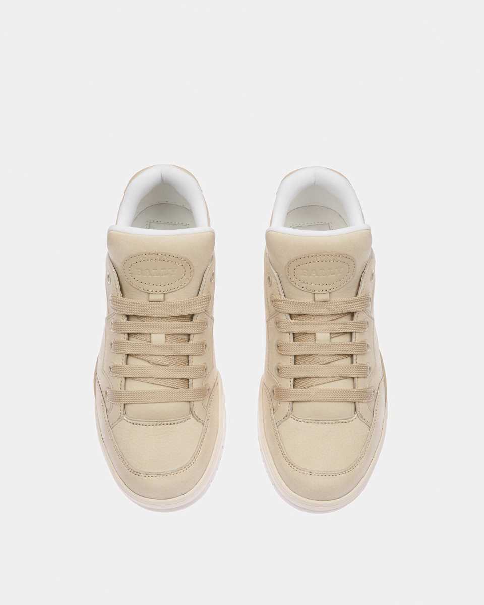 Bally Kiro Läder Sneakers Dam Beige | 7426BEIGN