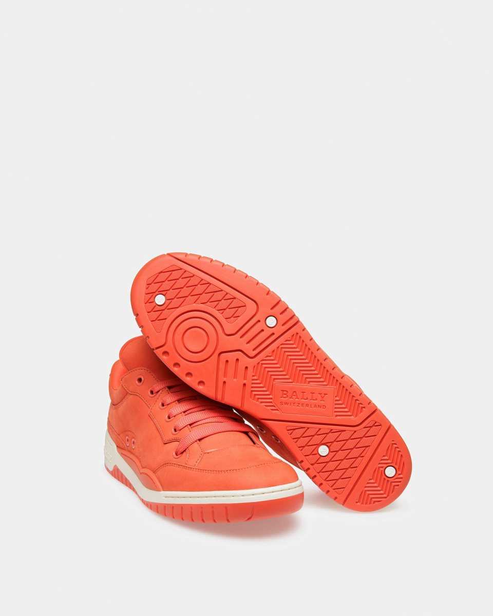 Bally Kiro Läder Sneakers Herr Orange | 6039YOXLD