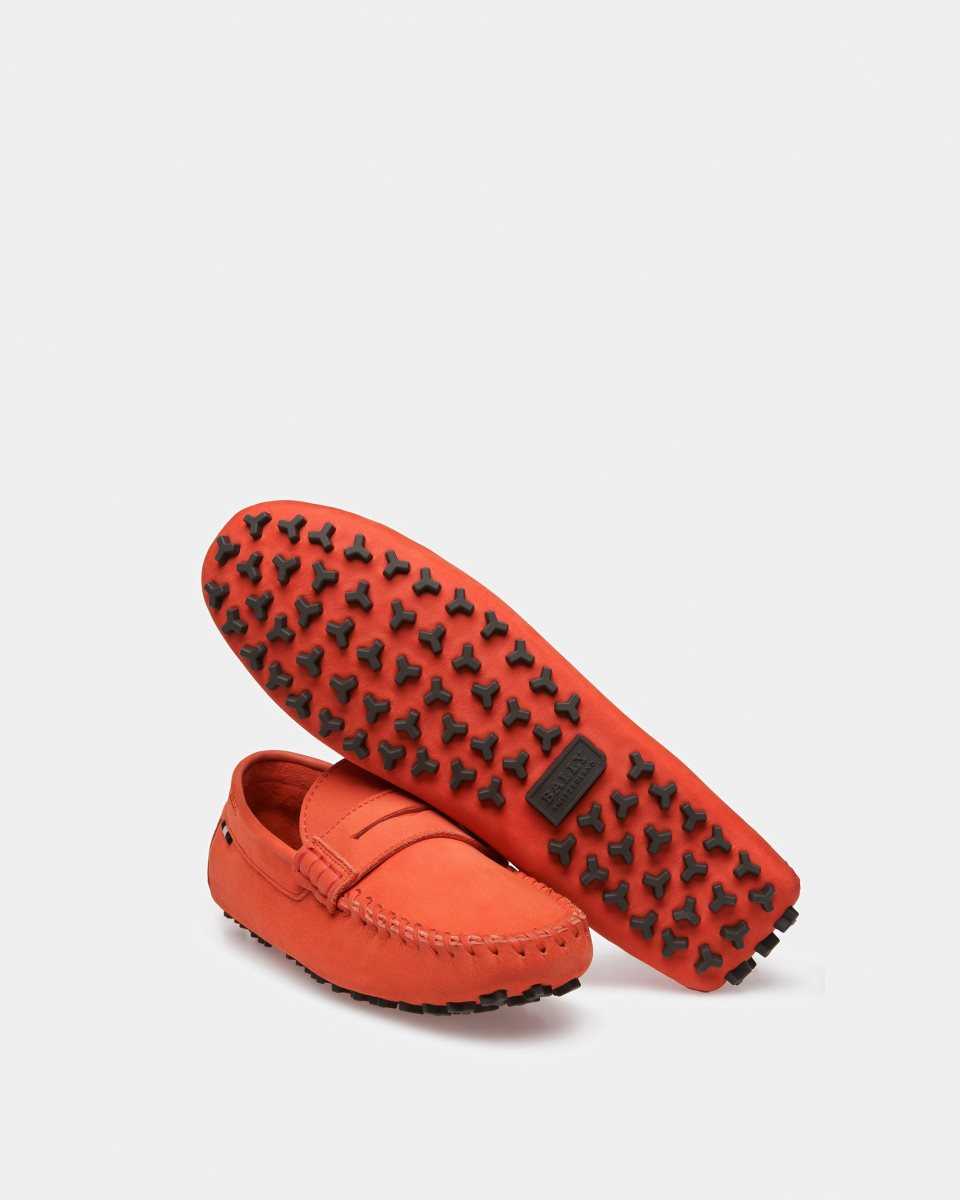 Bally Lamby Läder Drivers Mockasiner Dam Orange | 3712CZDFX