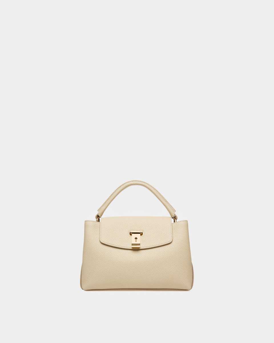 Bally Layka Läder Handväska Dam Beige | 9308HZTVI