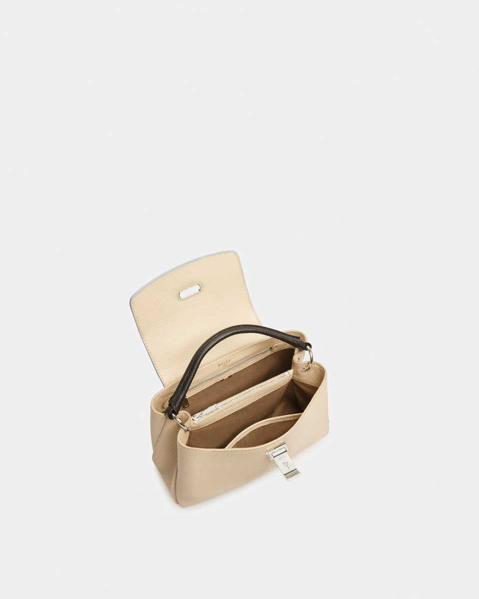 Bally Layka Small Läder Handväska Dam Beige | 6105MEBJV