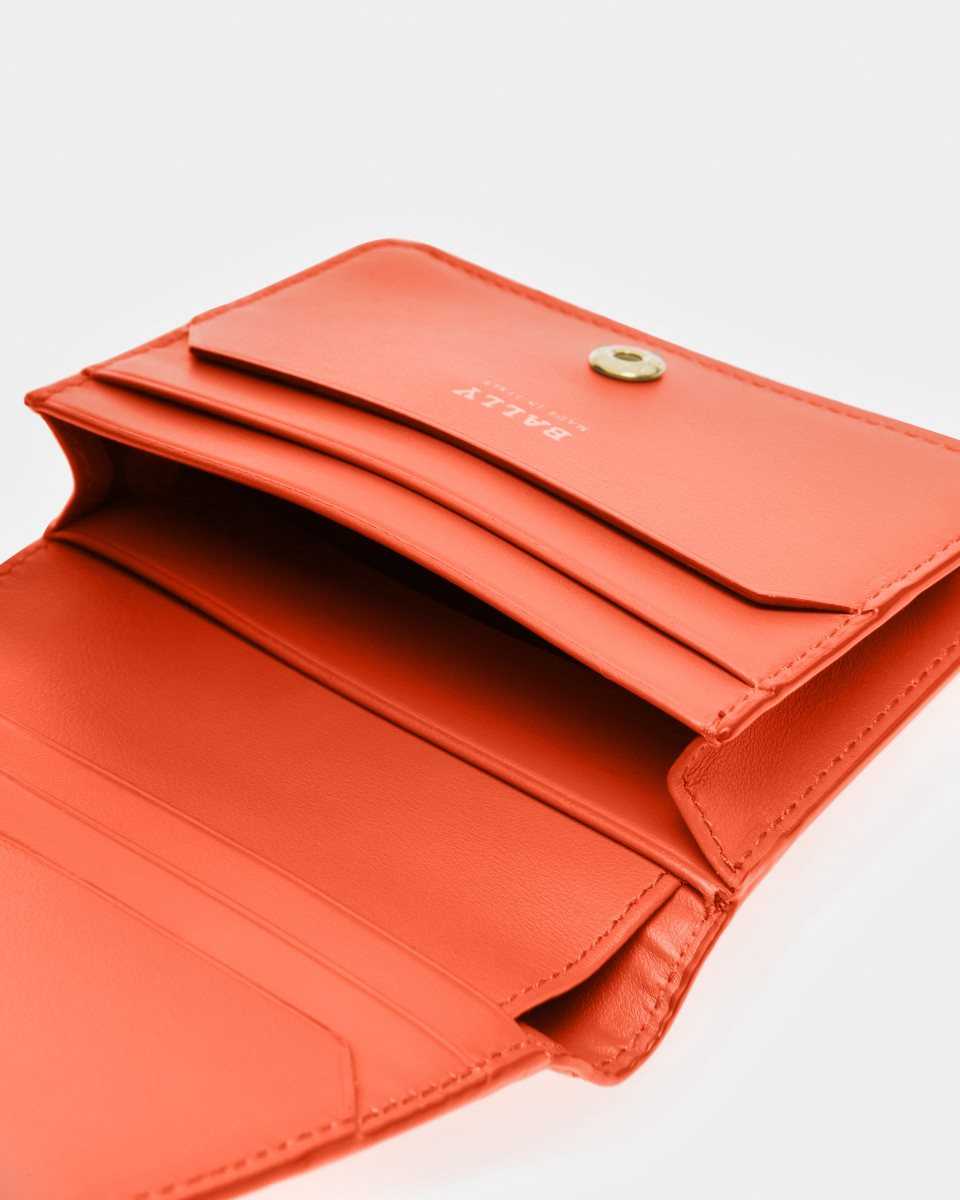 Bally Lettes Läder Korthållare Dam Orange | 9263ECOHT