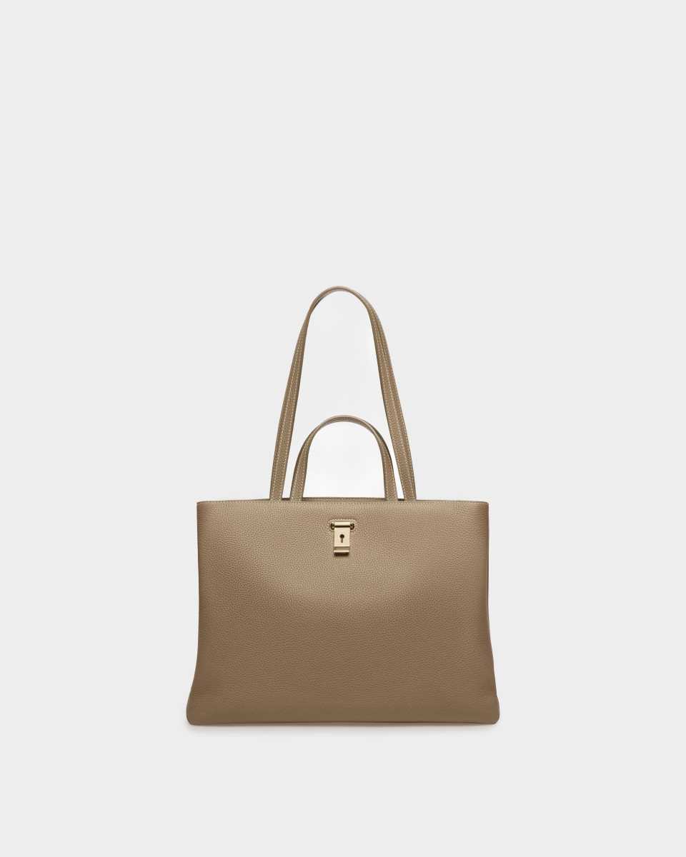 Bally Lya Läder Toteväska Dam Beige | 4357RVOXH