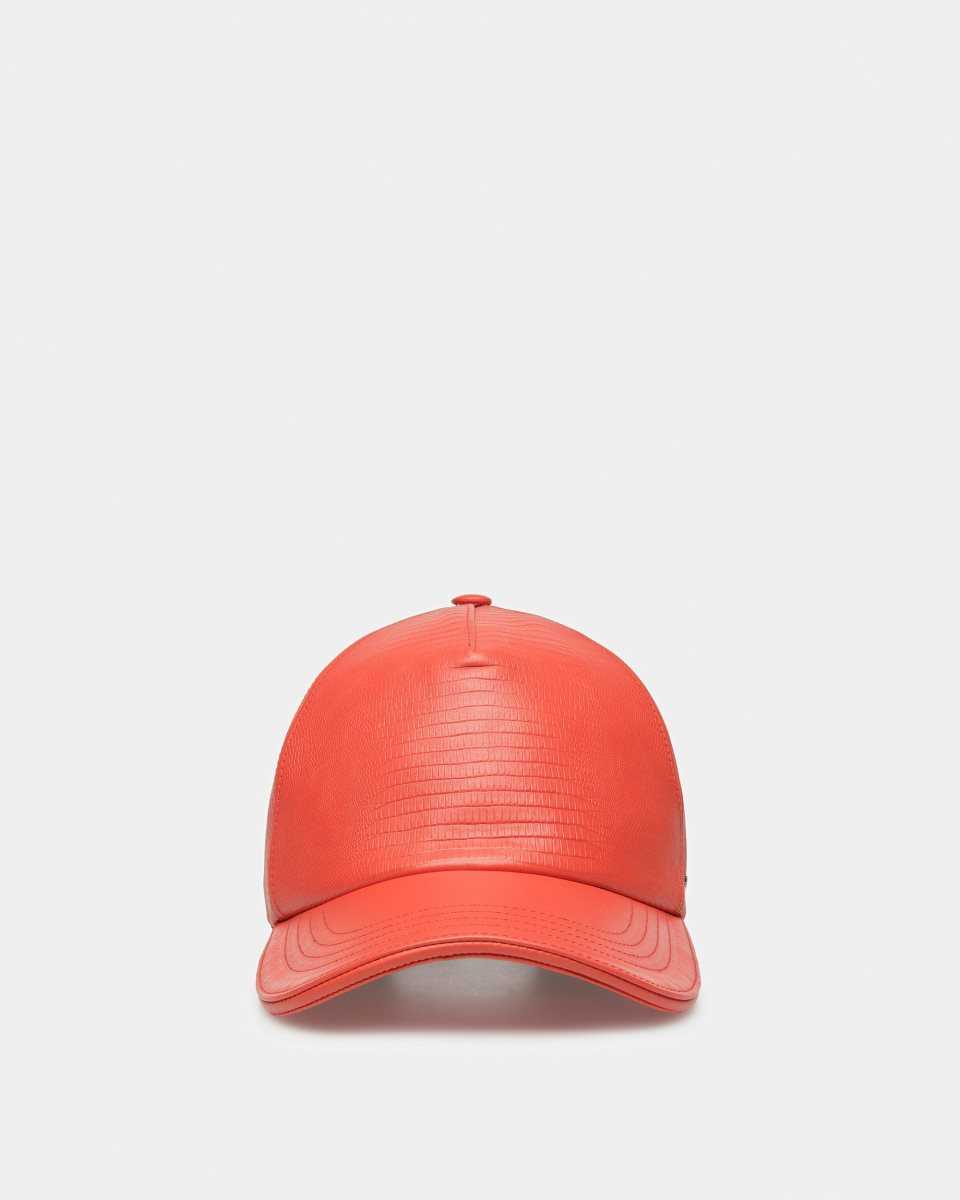 Bally Läder Baseball Hatt Dam Orange | 7935NTLJY