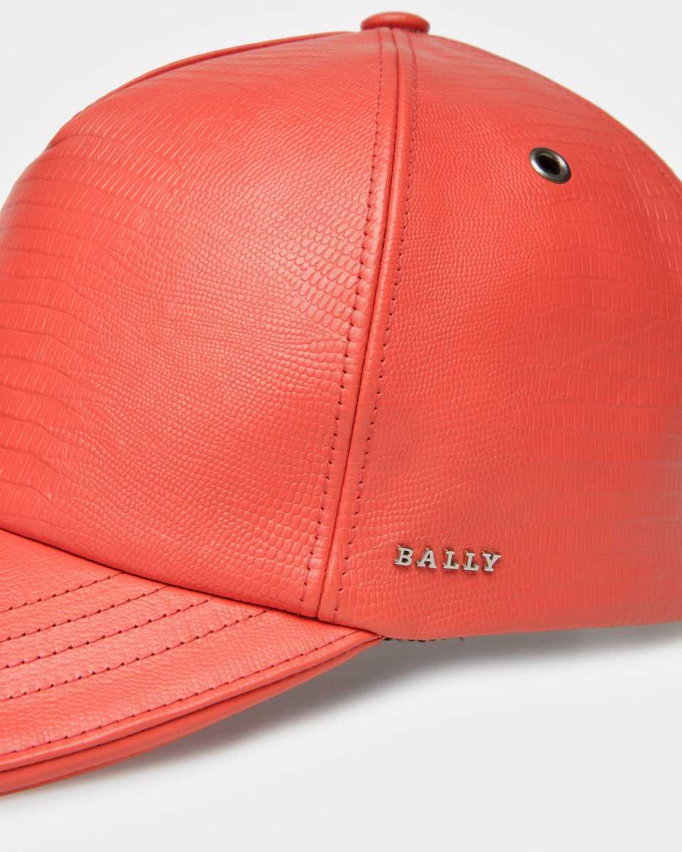 Bally Läder Baseball Hatt Dam Orange | 7935NTLJY