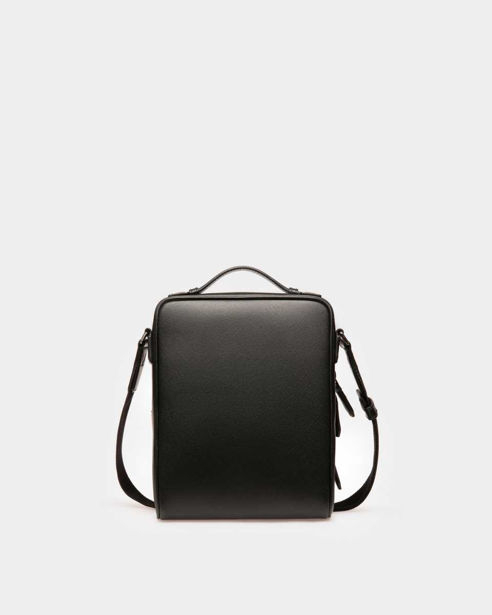 Bally Mackao Läder Messenger Väska Herr Svarta | 3746NQJLR