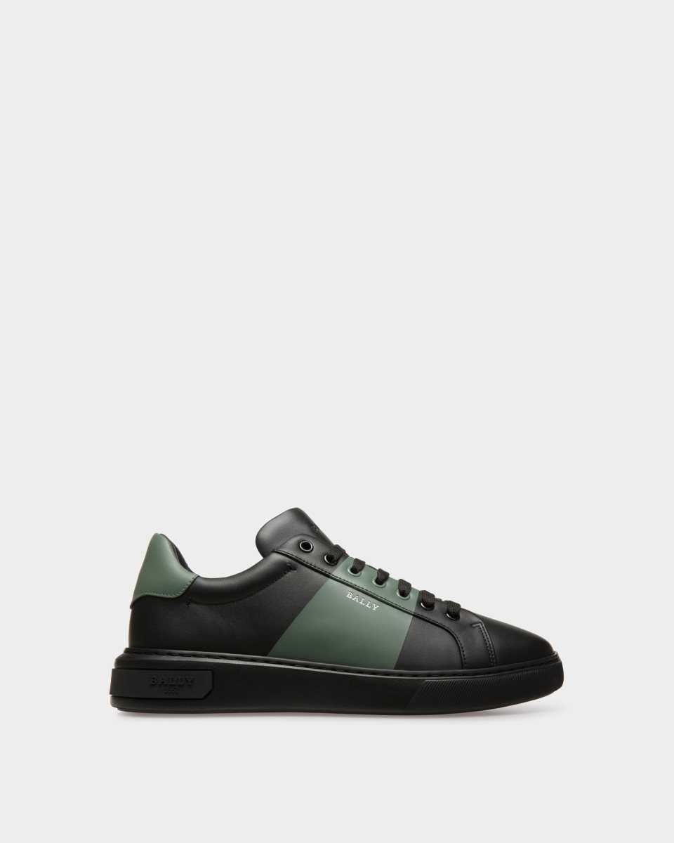 Bally Maily Läder Sneakers Dam Svarta | 6018ETIRM