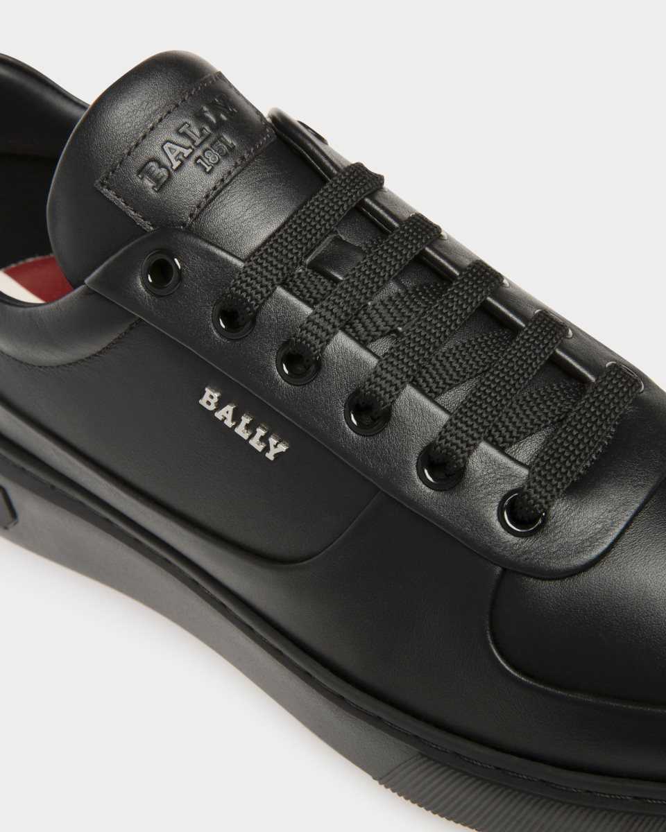 Bally Manny Läder Sneakers Herr Svarta | 8432CORFE