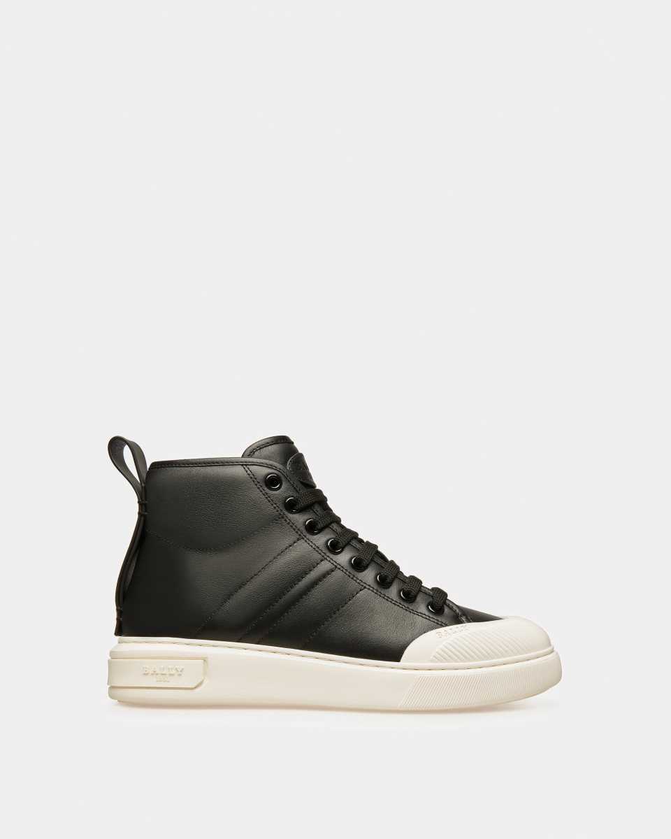 Bally Maren Läder Sneakers Dam Svarta | 2806RFLUT