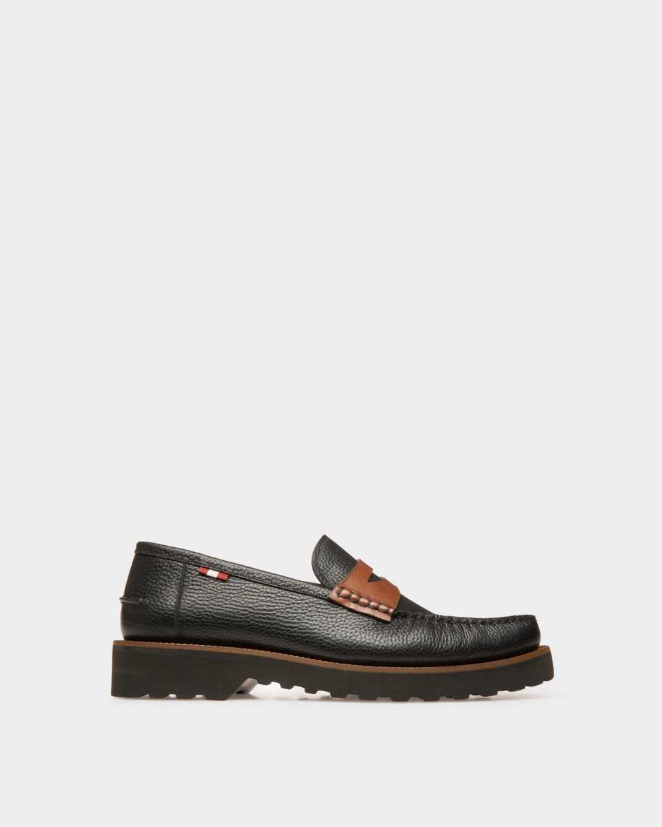 Bally Maxim Läder Sneakers Herr Blå | 6319SZFLM