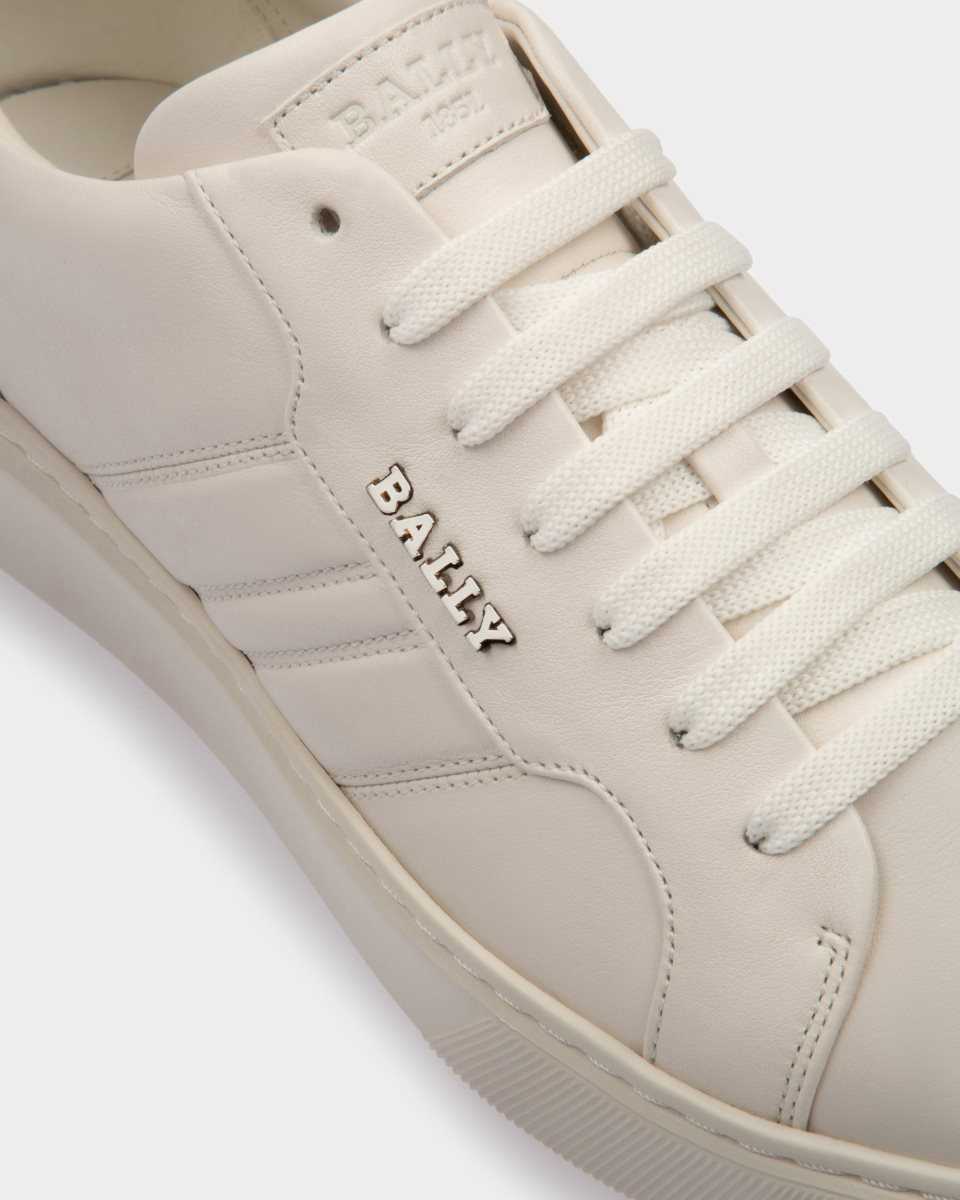 Bally Maxim Läder Sneakers Herr Vita | 7381KBESQ