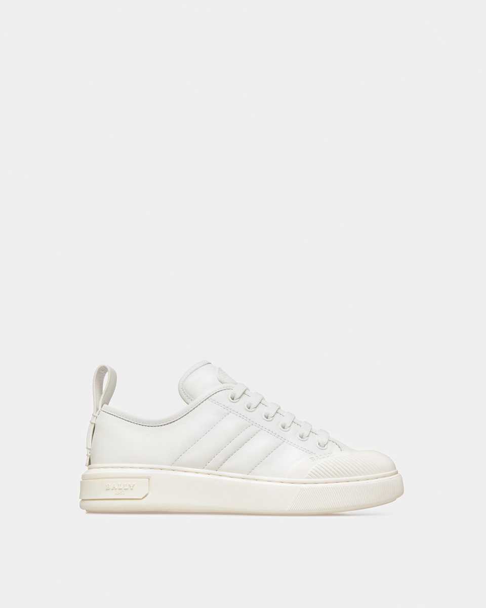 Bally Medyn Läder Sneakers Dam Vita | 2790SZJBC