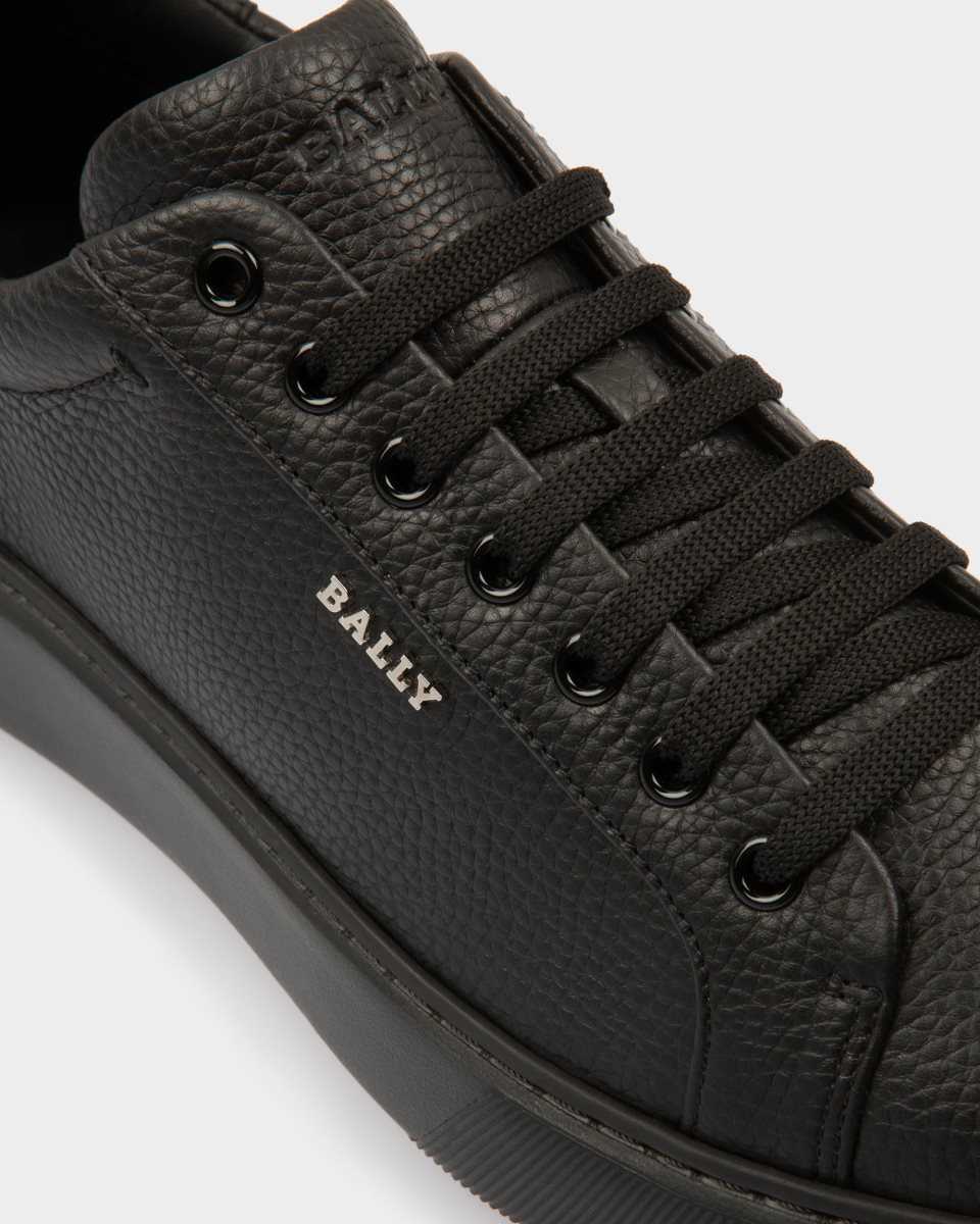 Bally Miky Läder Sneakers Herr Svarta | 6908BLAQS