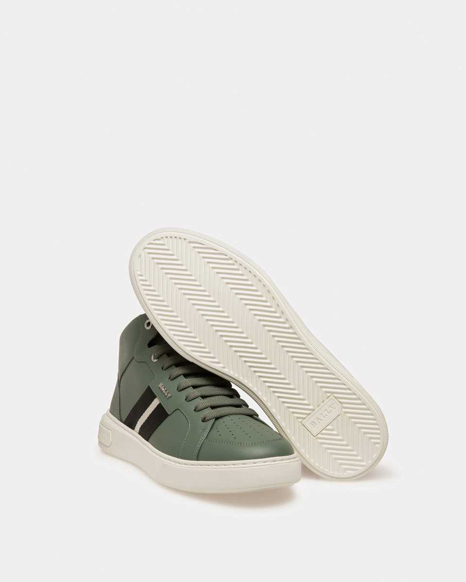 Bally Myles Läder Sneakers Herr Gröna | 3648SMUZY